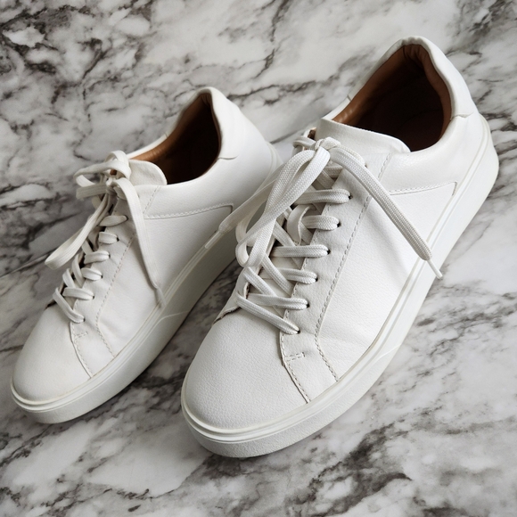 Zara White Monochrome Casual Lace-Up Sneakers, EU Size 40=US Size 10 - Picture 6 of 16